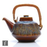 A mid 20th Century Soholm tea kettle designed by Svend Aage Jensen, decorated with incised lines