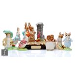 A limited edition Beswick Ware (Royal Doulton) Beatrix Potter figure 'Hiding from the Cat'