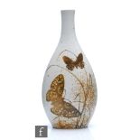 A Royal Copenhagen bottle vase from the Diana series designed by Nils Thorson decorated with