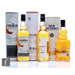 A collection of single malt whiskies to include Old Pulteney, 12 years old, a bottle of Ancnoc, 12