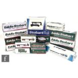 A collection of eighteen Atlas Editions Eddie Stobart 1:76 scale diecast models, all boxed, together