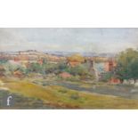 EDWARD KINGTON BRICE (1860-1948) - 'Ashton Under Hill', watercolour, signed, framed, 22 x 36.5cm,