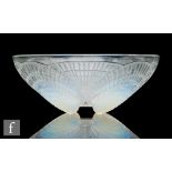 A 1930s Rene Lalique Art Deco circular bowl in the Coquilles pattern, no. 3204, circa 1924, relief