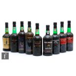 A collection of various ports to include two bottles of Cockburns's Tawny port, one bottle of