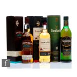 A collection of single malt whiskies, to include a bottle of Glenfiddich, 12 years old, a bottle