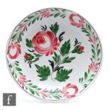 A large later 20th Century Portmeirion bowl decorated in the Welsh Dresser pattern, printed mark,