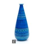 A mid 20th Century Italian vase, attributed to Bitossi, of tapering ovoid form with everted rim,