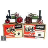 Two Mamod live steam engines, SR1 Steam Roller and TE1 Traction Engine, incomplete and have been