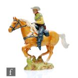 A Beswick Canadian Mounted Cowboy, model 1377, printed circular alongside impressed marks.