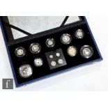 An Elizabeth II Royal Mint 2006 silver proof coin set to celebrate The Queen's 80th Birthday