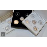 An Elizabeth II Gibraltar set of five silver proof coins Strength & Stay - Seven Decades of