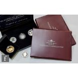 An Elizabeth II 2017 three coin silver proof set Canada twenty dollars, Australia one dollar,