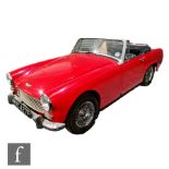A 1968 Austin Healey Sprite MK4 two seater motor vehicle, registration number MOC 427F, red with