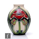 A Moorcroft Pottery vase of swollen form, decorated in the Petaldome pattern designed by Rachel