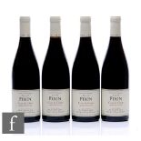 Four bottles of red wine, René Bouvier, Fixin Crais de Chêne, red, France, Pinot Noir. (4)