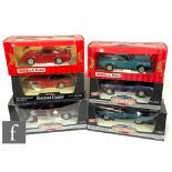Six 1:18 scale diecast models by ERTL and Polistil, to include a 1969 Plymouth Road Runner, a