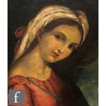 AFTER RAPHAEL -'Madonna della Sedia' (detail), oil on canvas, framed, 36cm x 31cm, frame size 44cm x