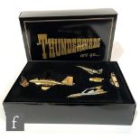 A 1990s Matchbox Gerry Anderson's Thunderbirds gold plated Collectors Set, comprising Thunderbird 1,