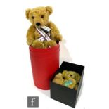 Two Merrythought teddy bears, Victor the Victory Teddy Bear, golden mohair, limited edition 96 of