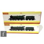 Two OO gauge Hornby DCC ready King Class 4-6-0 locomotives, R3331 GWR green 'King James I' and R3332