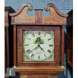 A 19th Century mahogany and oak longcase clock by T Nickolds Albrighton,