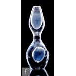 A mid 20th Century Kosta Orchidia clear crystal glass vase designed by Vicke Lindstrand, of