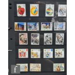 A comprehensive collection of British stamps contained in three albums to in include a penny