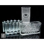 A collection of 1960s Czeckoslovakian Sklo Union pressed glass by Rudolf Jurnikl Libochovice to