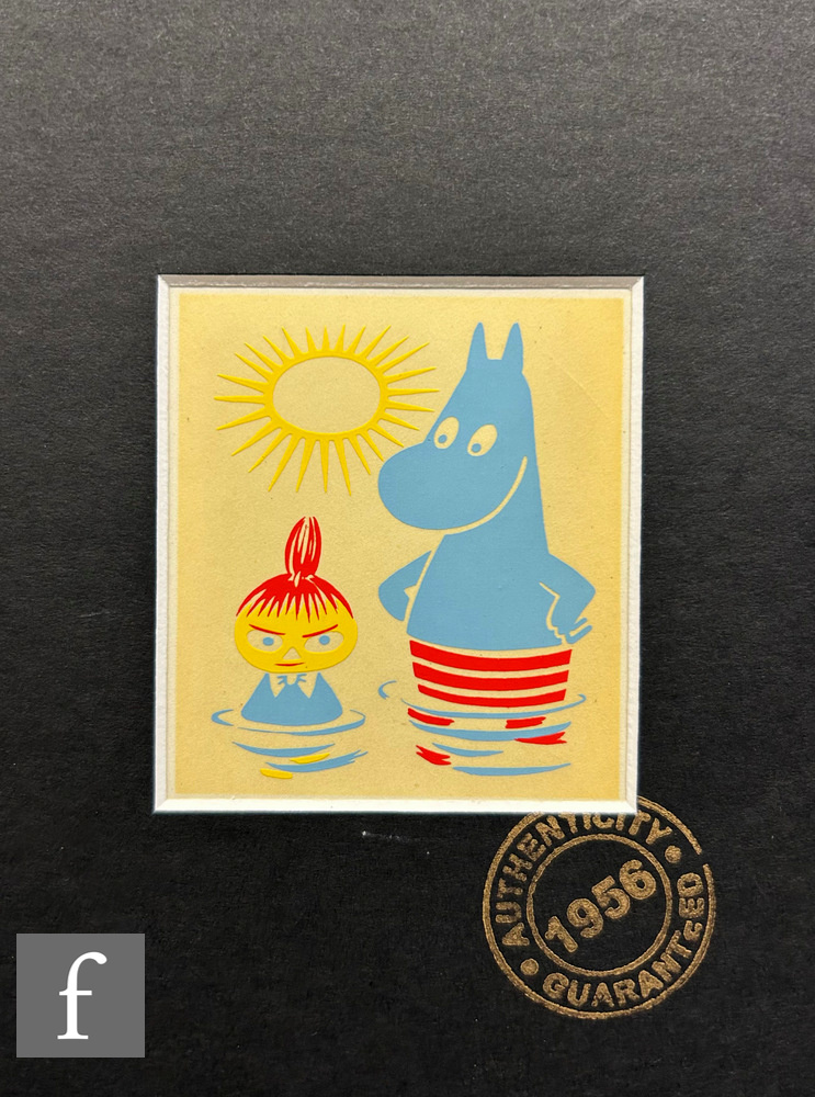 Four Moomin merchandising prints by Tove Jansson, to include Moomintroll and Little My, Snufkin, - Image 4 of 4