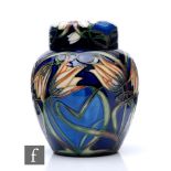 A Moorcroft 'Loch Hope' pattern ginger jar and cover by Kerry Goodwin, dated 2004, tubeline