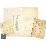 A collection of Whitefriars original master artworks and prepatory drawings in pen and ink and