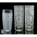 A collection of 1960s Czeckoslovakian Sklo Union pressed glass by Frantisek Vizner for Hermanova