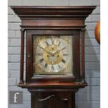 An 18th Century and later mahogany crossbanded longcase clock by O Brandreth Middlewich, eight day