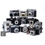 An assorted collection of rangefinder cameras, to include Four Coronet cameras, Regula L f/28