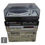 A Thorens TD 166MK II record deck, a NAD stereo amplifier model 3130, a stereo cassette player 6340,
