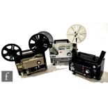 An Elmo ST-1200 M.O two track 8mm sound projector, with f/12.5mm-25mm lens and instruction manual,