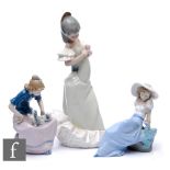 A large 20th Century Spanish Lladro Mao figure titled Spanish Traditions, Senorite, modelled as a
