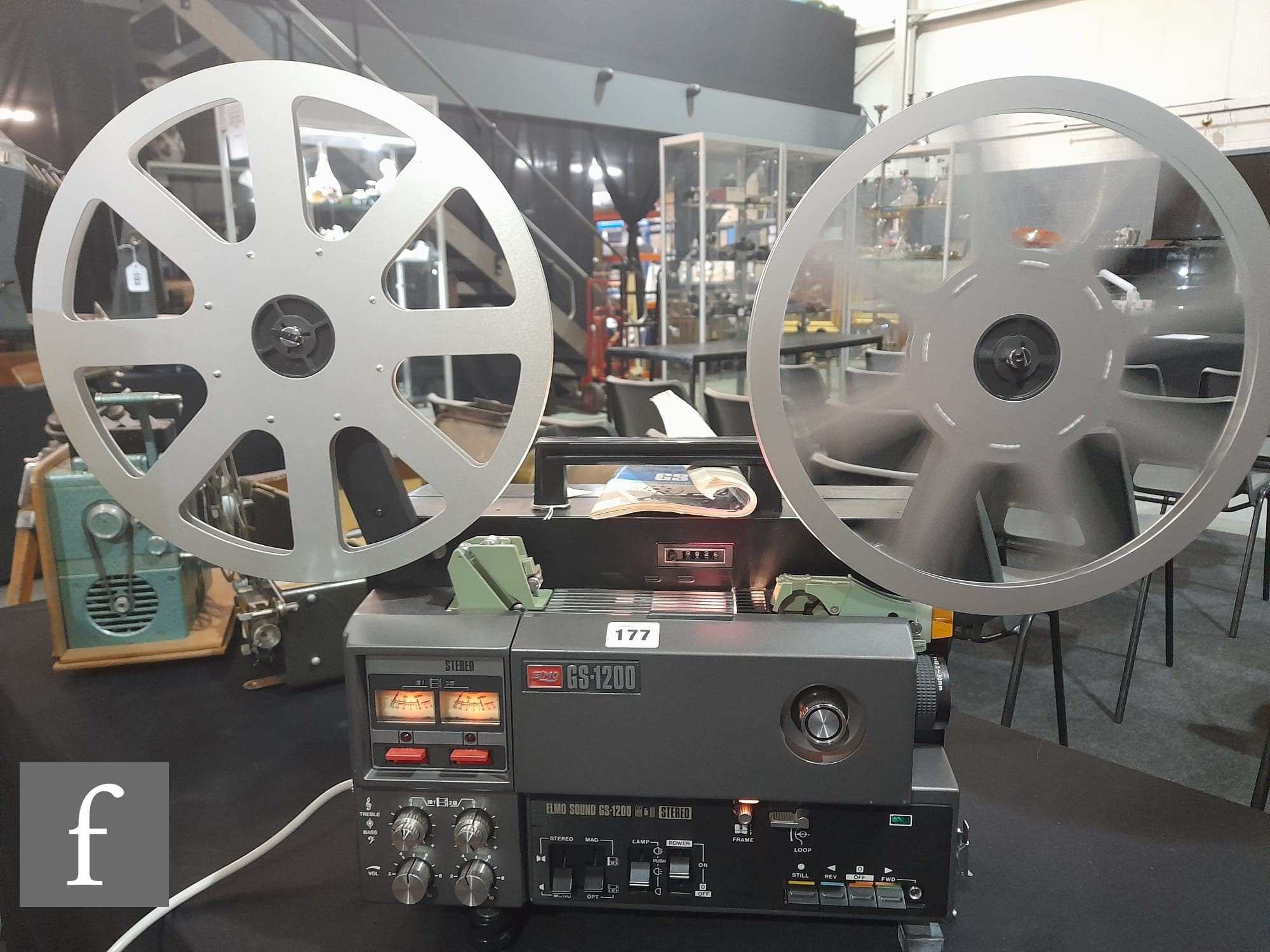An ELMO GS 1200 Stereo Sound Film Projector, with f/12.5mm-30mm lens, together with the - Image 3 of 3
