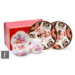 A pair of Royal Crown Derby Imari side plates in the 383 pattern, second quality, together with a