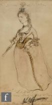Lesley Hurry (1909-1978) - Design for stage costume of 'A Guest', Act II, Scene I, in Tchaikovsky'