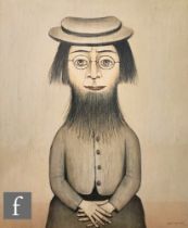 Laurence Stephen Lowry, RBA RA (1887-1976) - 'Woman with Beard', photographic reproduction, signed
