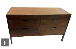 Richard Hornby - Fyne Ladye Furniture - A teak compact sideboard or dressing chest, fitted with a