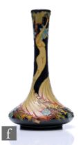 Kerry Goodwin - Moorcroft Pottery - A vase of squat form with tall flared neck, decorated in the