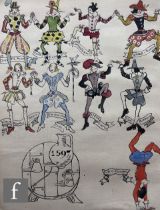 Albert Wainwright (1898-1943) - A sketch depicting multiple studies of character costume designs, to
