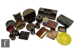 Various Makers - A collection of 1930s and later bakelite smoking ephemera, to include approximately
