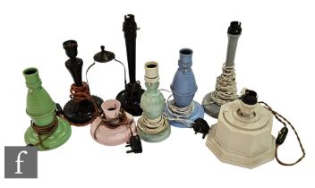 Various makers - A collection of 1930s and later table lamps, to include bakelite and plastic