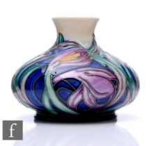 Emma Bossons - Moorcroft Pottery - A small vase of squat ovoid form with flared neck, shape 32/5,