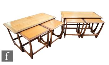 Victor B Wilkins - G-Plan Furniture - Two nests of three teak model 8041 occasional tables,