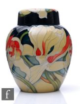 Emma Bossoms - Moorcroft Pottery - A large ginger jar of shouldered ovoid form with cover, shape