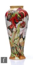 Emma Bossons - Moorcroft Pottery - A vase of baluster form, shape 122/8, decorated in the Edwardiana